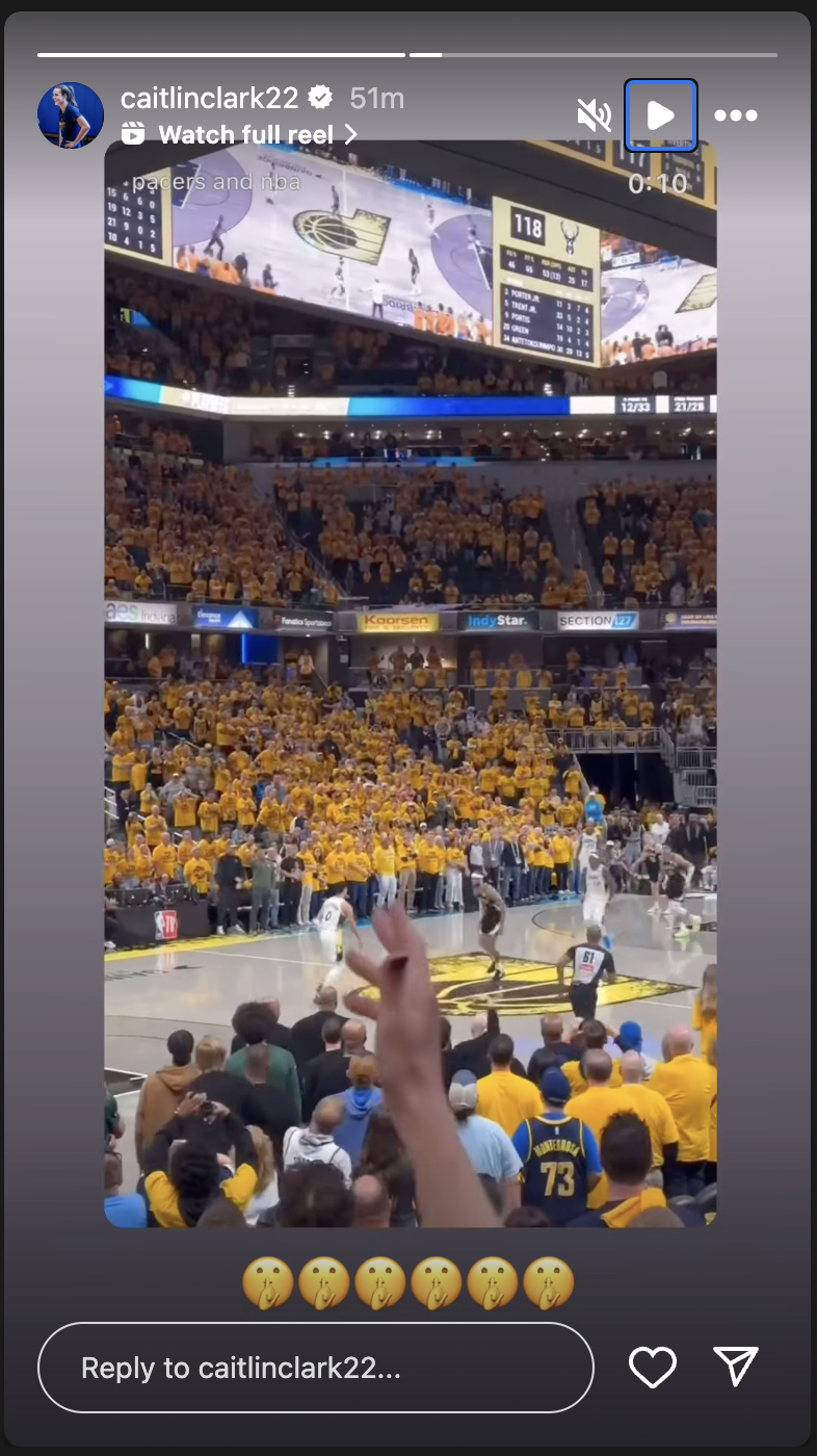 Caitlin Clark's Instagram post